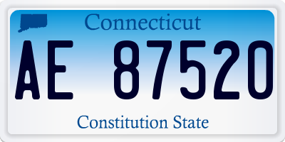 CT license plate AE87520