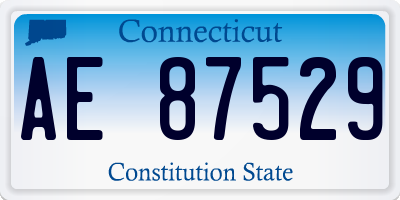 CT license plate AE87529