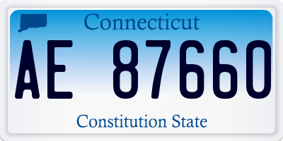 CT license plate AE87660