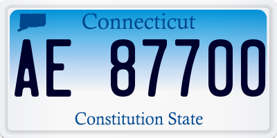 CT license plate AE87700