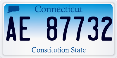 CT license plate AE87732