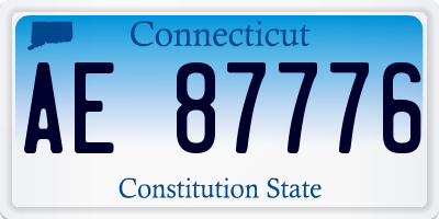 CT license plate AE87776