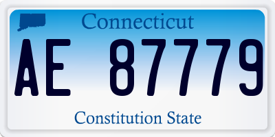 CT license plate AE87779