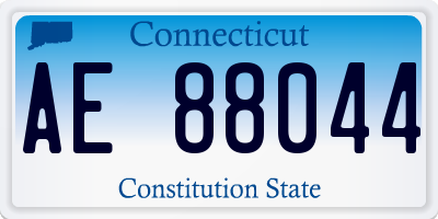 CT license plate AE88044