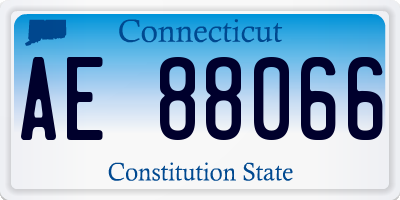 CT license plate AE88066