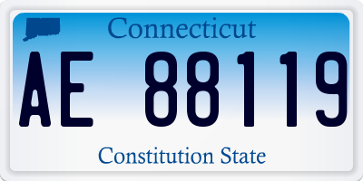 CT license plate AE88119