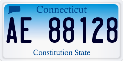 CT license plate AE88128