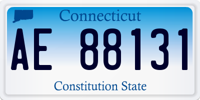 CT license plate AE88131