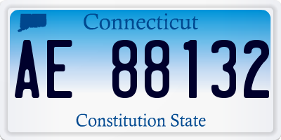 CT license plate AE88132