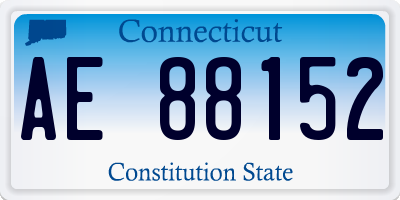 CT license plate AE88152