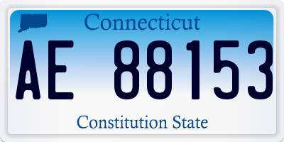 CT license plate AE88153