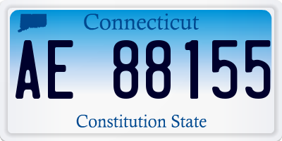 CT license plate AE88155