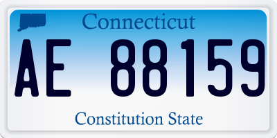 CT license plate AE88159