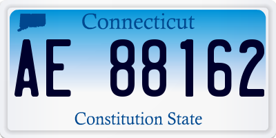 CT license plate AE88162