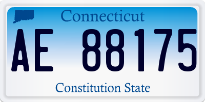CT license plate AE88175