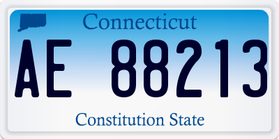 CT license plate AE88213