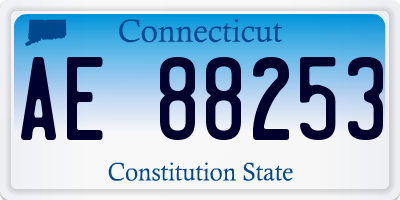 CT license plate AE88253