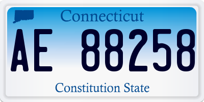 CT license plate AE88258