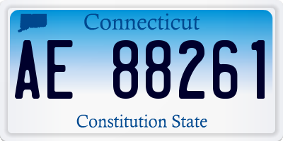 CT license plate AE88261