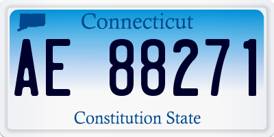 CT license plate AE88271