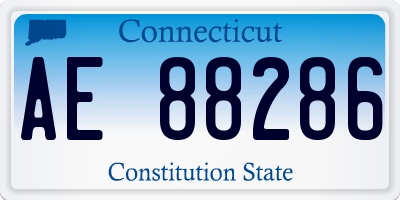 CT license plate AE88286