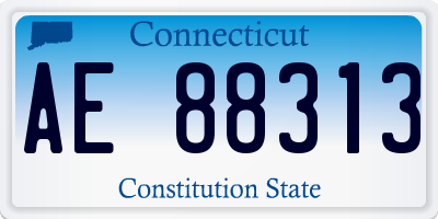CT license plate AE88313