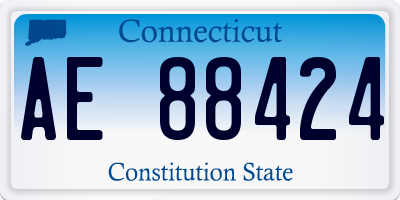 CT license plate AE88424