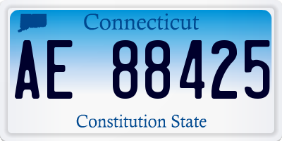 CT license plate AE88425