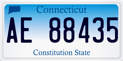 CT license plate AE88435