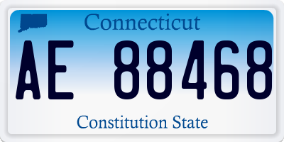 CT license plate AE88468