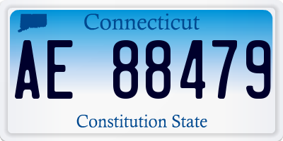 CT license plate AE88479