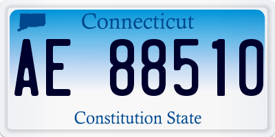 CT license plate AE88510