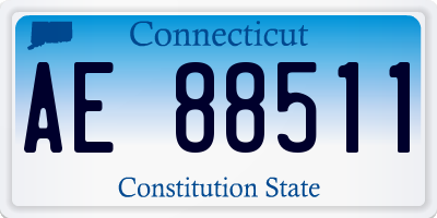 CT license plate AE88511