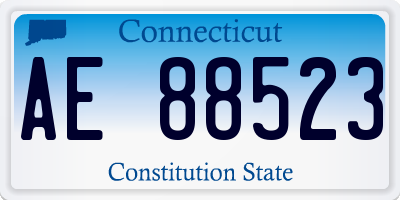 CT license plate AE88523