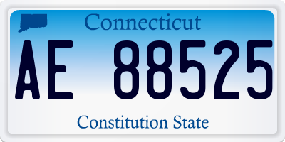 CT license plate AE88525