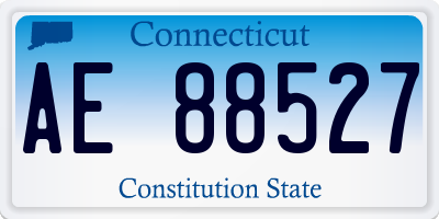 CT license plate AE88527