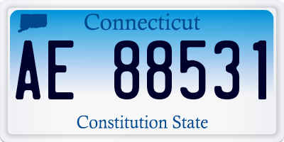 CT license plate AE88531