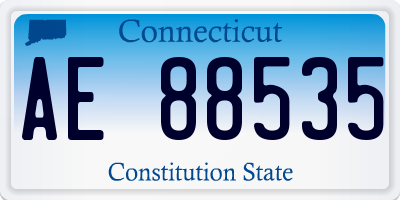 CT license plate AE88535