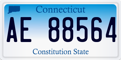 CT license plate AE88564