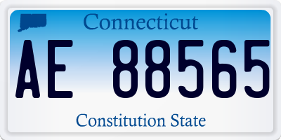 CT license plate AE88565