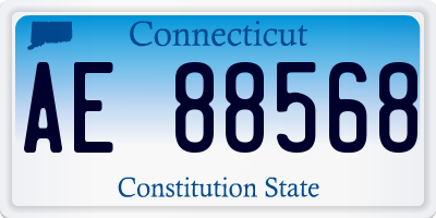 CT license plate AE88568