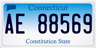 CT license plate AE88569