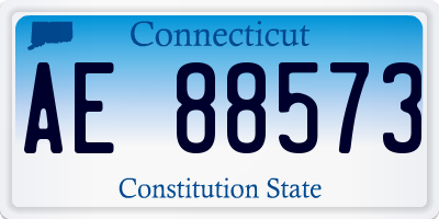 CT license plate AE88573