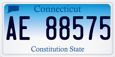 CT license plate AE88575