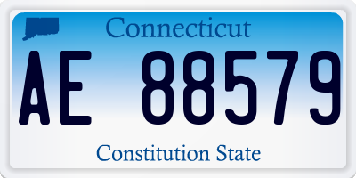 CT license plate AE88579