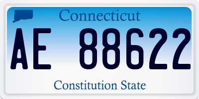 CT license plate AE88622