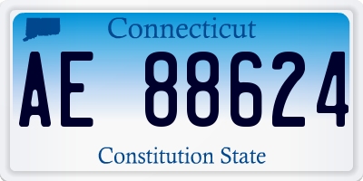 CT license plate AE88624