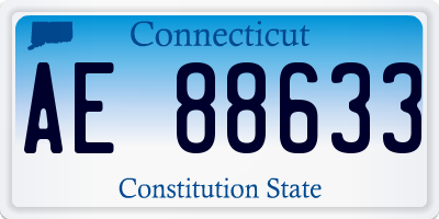 CT license plate AE88633