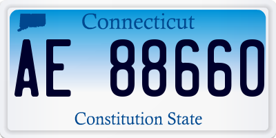 CT license plate AE88660