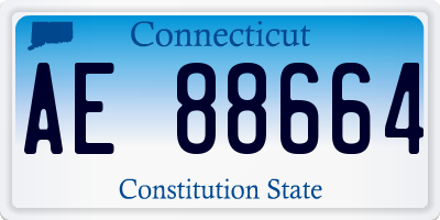 CT license plate AE88664